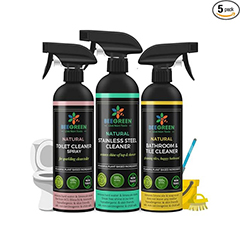 BathBliss Kit 1 |Beegreen| Bathroom & Tile Cleaner, Stainless Steel Cleaner, Toilet Cleaner (Pack of 3)|500ML